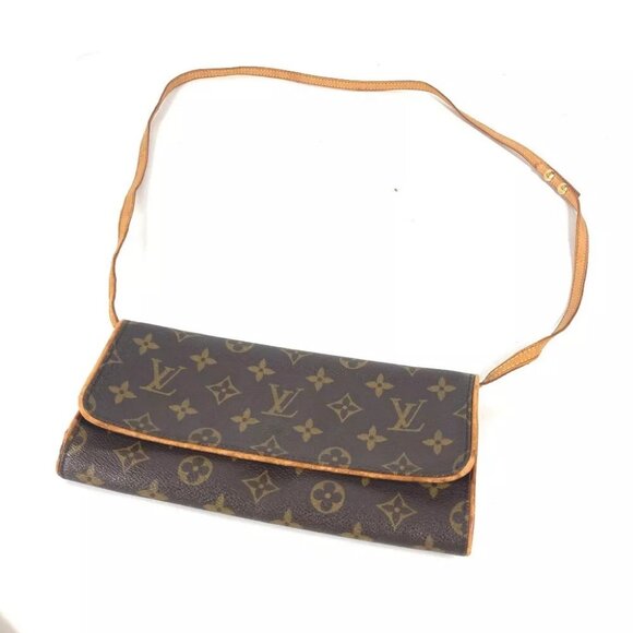 LOUIS VUITTON M51852 Monogram Pochette Twin GM Pochette 2WAY Clutch Shoulder Bag - Picture 4 of 15